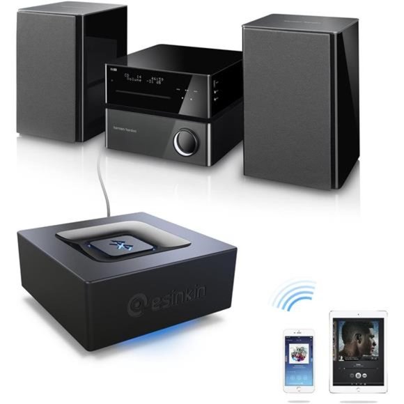 Bluetooth Audio Adapter for Music Streaming Sound System, Esinkin Wireless Audio - Picture 5 of 6